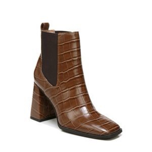 Circus By Sam Edelman Brown Croc Heeled Boots